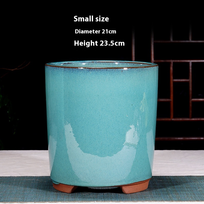 Glazed bucket basin small size