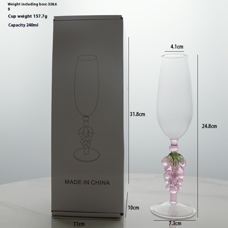 Pink Wine Glass