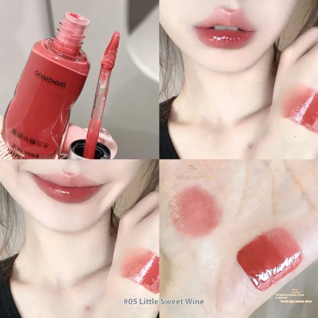 Hyaluronic Acid Essence Lip Gloss White Pure And Cute Full Lips 05 Small Dessert Wine - Shop at LoveMi