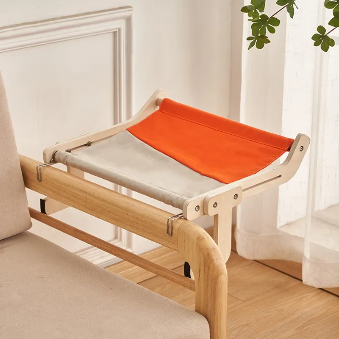 Cat Hanging Bed Hanging Balcony Window Bedside - Gray Orange