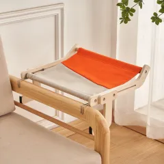 Cat Hanging Bed Hanging Balcony Window Bedside - Grey Orange - View 1