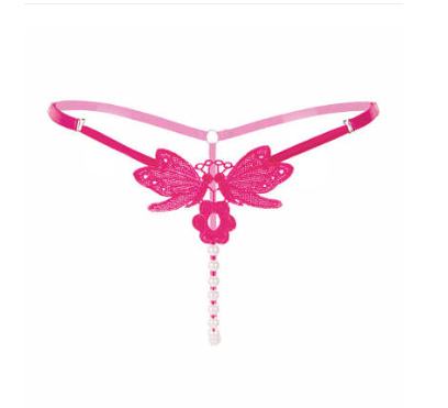 T back Women's Low Waist Panties Ultra thin Japanese Style Rose Red B - Shop at LoveMi