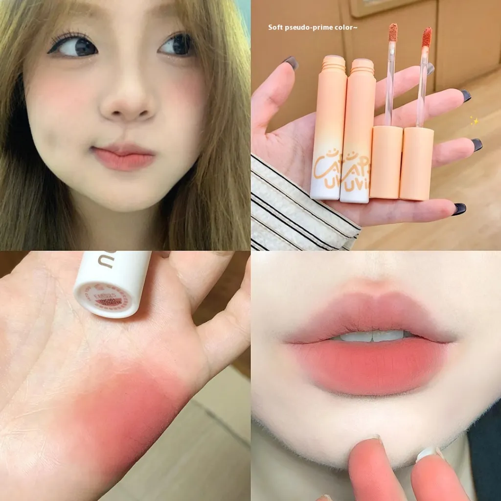 Velvet Student Lip Balm Nude Color Series Low Saturation Plain Lipstick - 02 Honeydew Milk