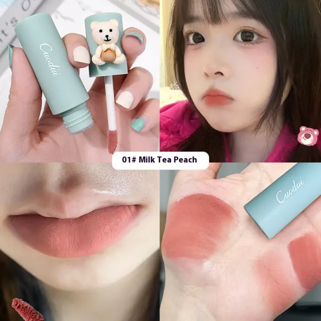 Velvet Matte Lip Mud Matte 01 Milk Tea Peach - Shop at LoveMi