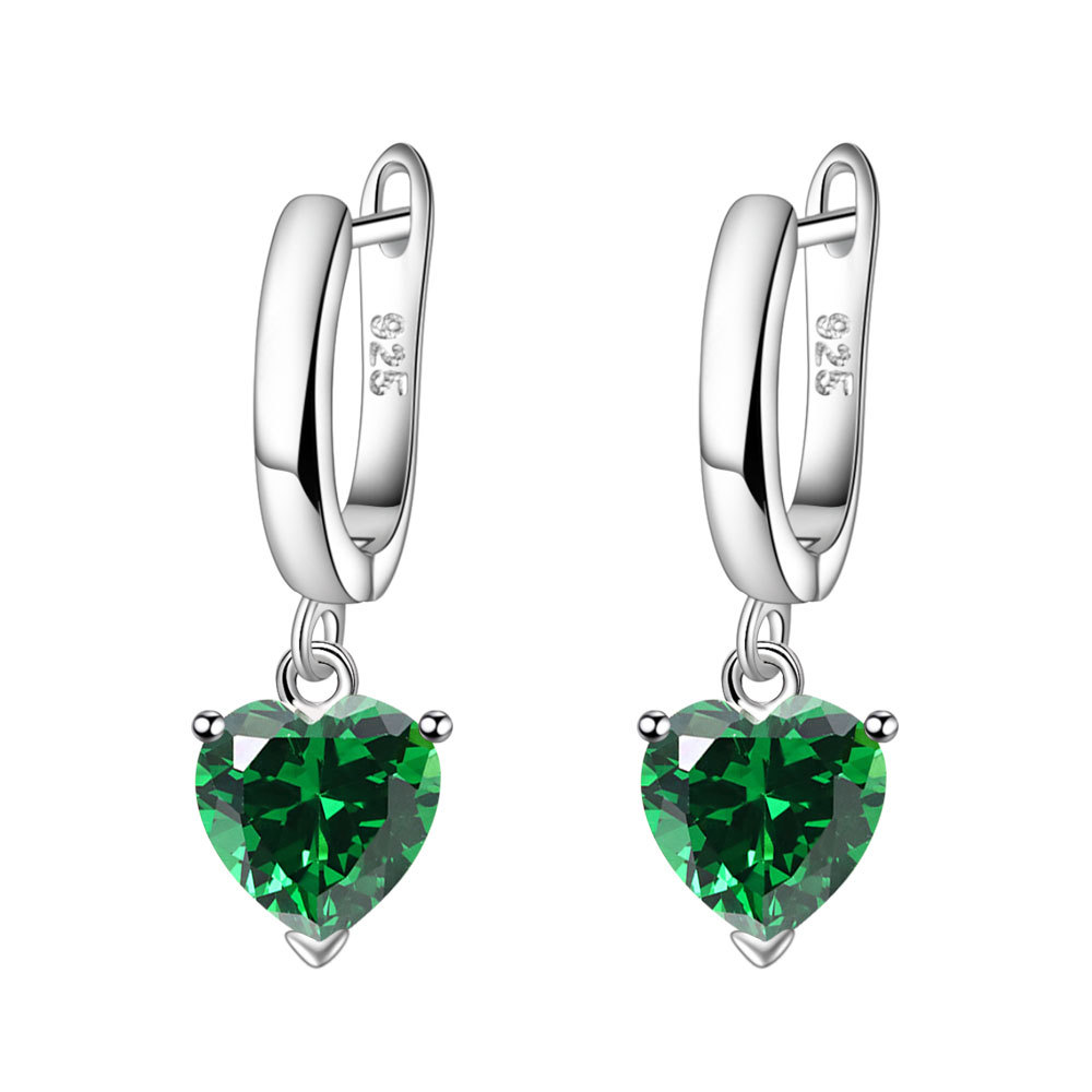 Green earrings