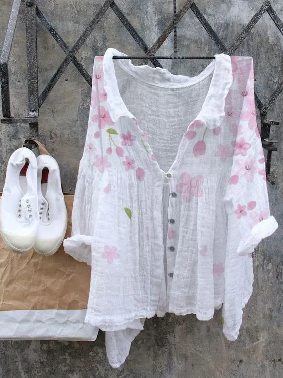 Fashion Women's Shirt Landscape Printing 1Style - Shop at LoveMi
