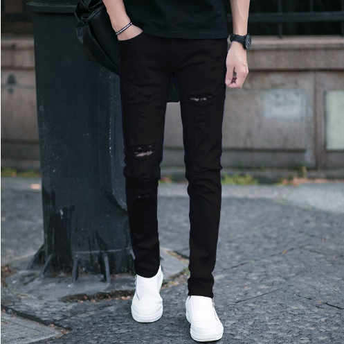 Ripped black pants