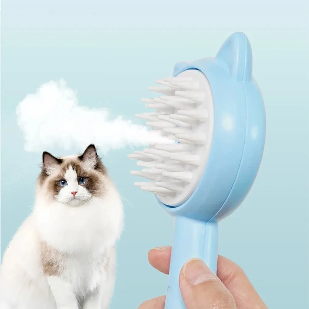Hair Cleaning Brush With Mist Multifunctional Cat Grooming Brush Rechargeable Self Cleaning Slicker Brush For Pets Dogs & Catsb Pet Products – image 7