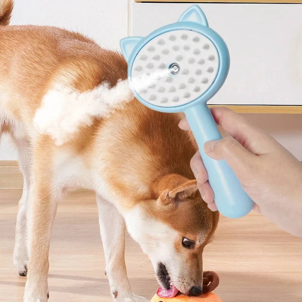 Hair Cleaning Brush With Mist Multifunctional Cat Grooming Brush Rechargeable Self Cleaning Slicker Brush For Pets Dogs & Catsb Pet Products – image 3