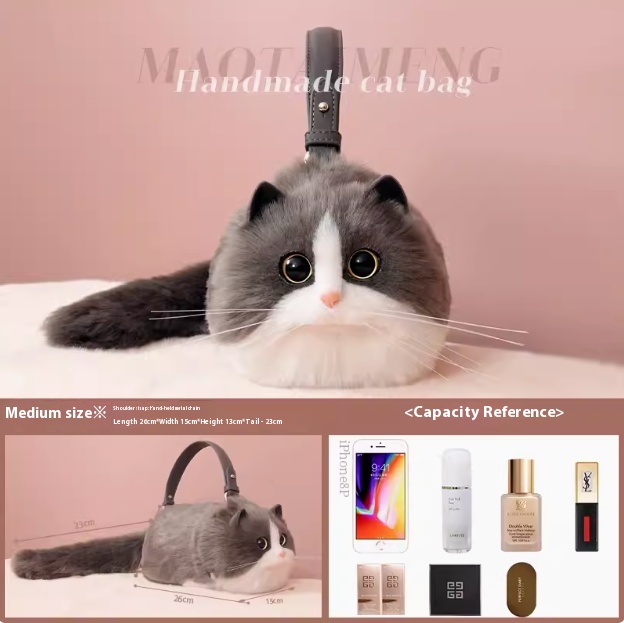 Medium Blue and White Cat