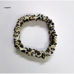 Silk Fine Hair Band Multicolor Does Not Hurt Hair Elastic Hair Band - Leopard Print - View 1