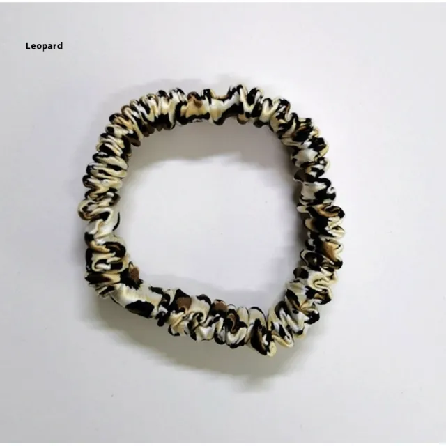 Silk Fine Hair Band Multicolor Does Not Hurt Hair Elastic Hair Band Leopard Print - Shop at LoveMi