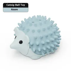 Cat Toy Hedgehog Scratching And Itching Catnip Ball Relieving Stuffy Pet Toy - Blue - View 1