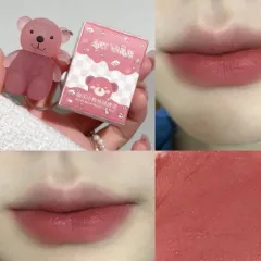 Women's Cute Bear Velvet Matte Matte Low Saturation White Lipstick - 6 Mellow Mocha - View 1