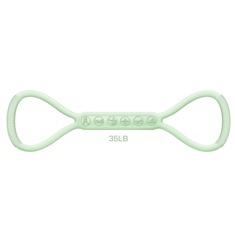 3 Stück Damen Silikon Stretch Riemen Gummiband achtstellig Brust Expander - Bild 8 von 9
