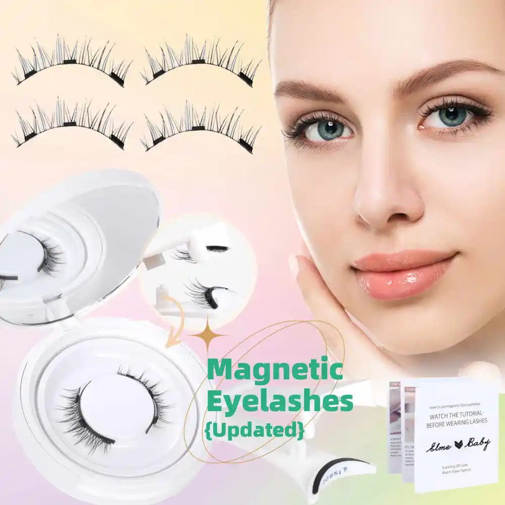 Natural Eyelashes Magnetic Suction False Daily One Pair Mink