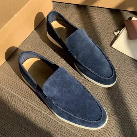 Men's Loafers Summer Casual Frost Flat Shoes Slip-on Driving