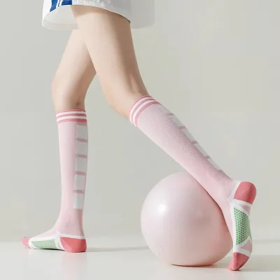 Sports Muscle Compression Socks Women's Elastic Long