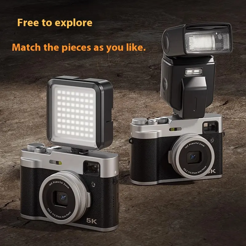 5K HD Digital Camera Front and Rear Dual Fast