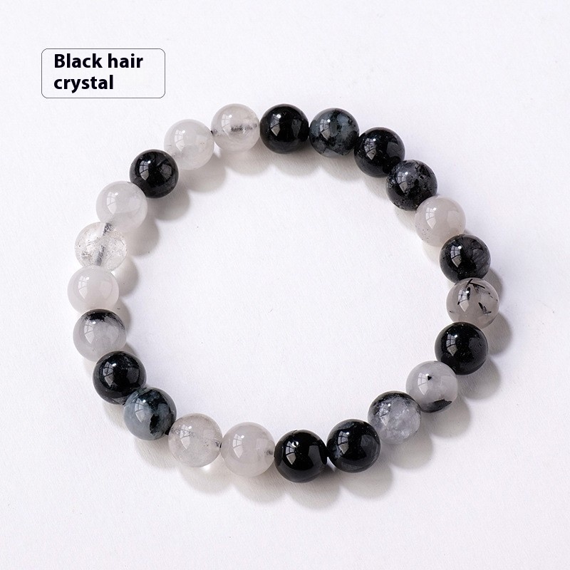 8mm Black Hair Crystal