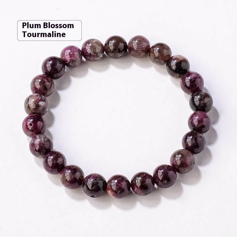 8mm Plum Blossom Tourmaline