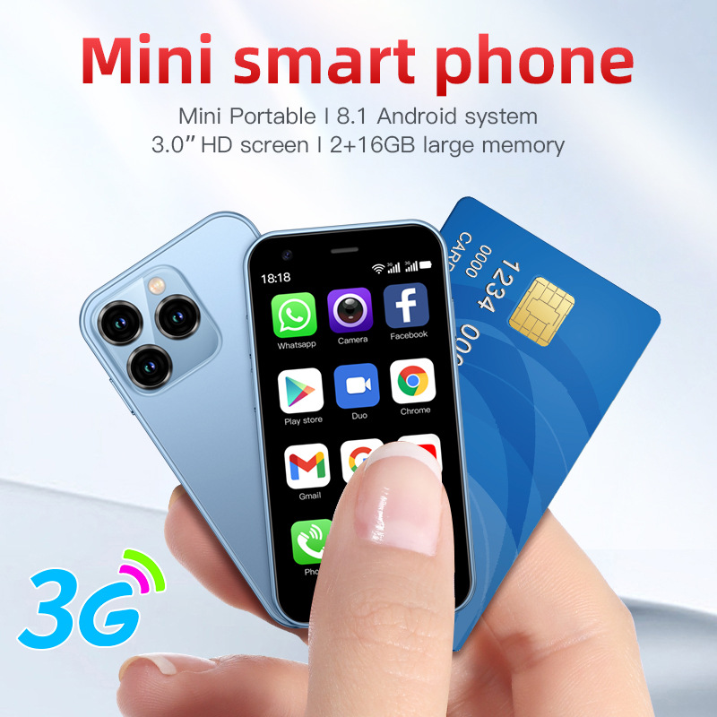 S23PRO & XS15 Mini Smart Small Mobile Phone 30 Screen 2G 16G Android 3G Network WIFI