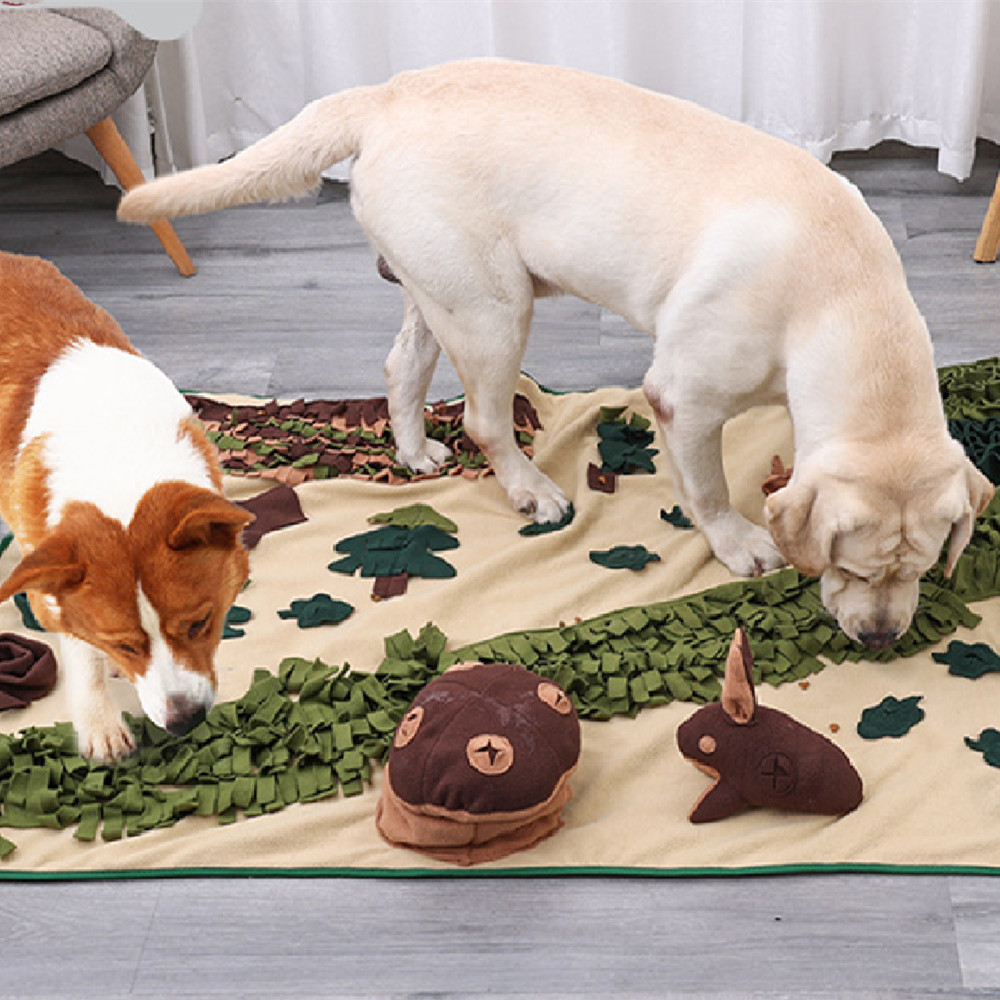 Extra Large Forest Pet Puzzle Food Hiding Anti-choke Energy Consuming Dog Sniffing Pad