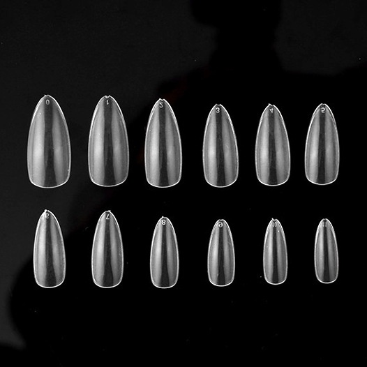 504pcs Almond Nail Tip Frosted