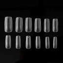 504Pcs Square Nail Tip Frosted