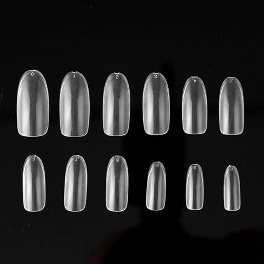 504pcs Oval Nail Tip Frosted