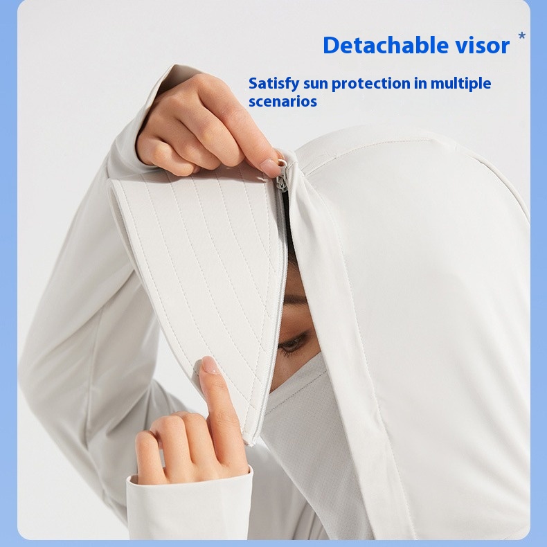 Detachable Face Cover with UV Protection.