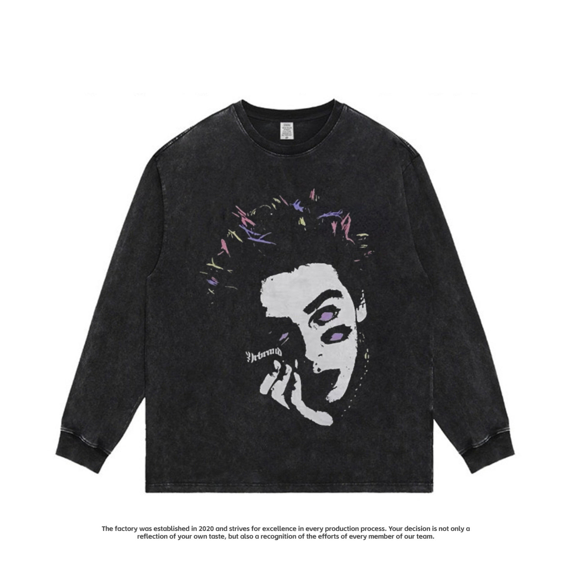 Washed Black long sleeved