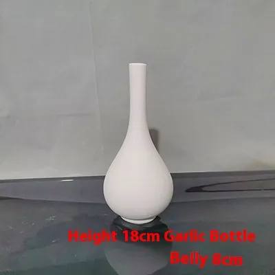 High White Billet Vase Painted DIY Bulbous Lipped Vase - Shop at LoveMi