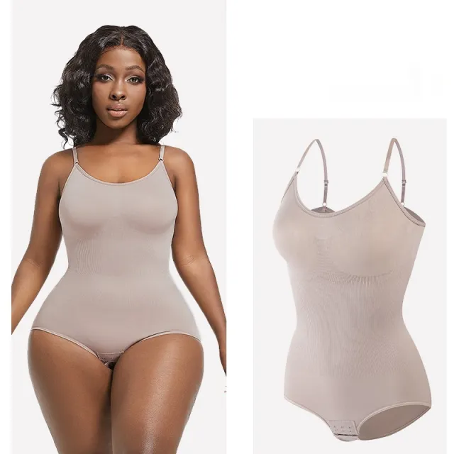 Body Shaping Women's Belly Shaping Jumpsuit Plus Size Skin Color Xxxl - Shop at LoveMi