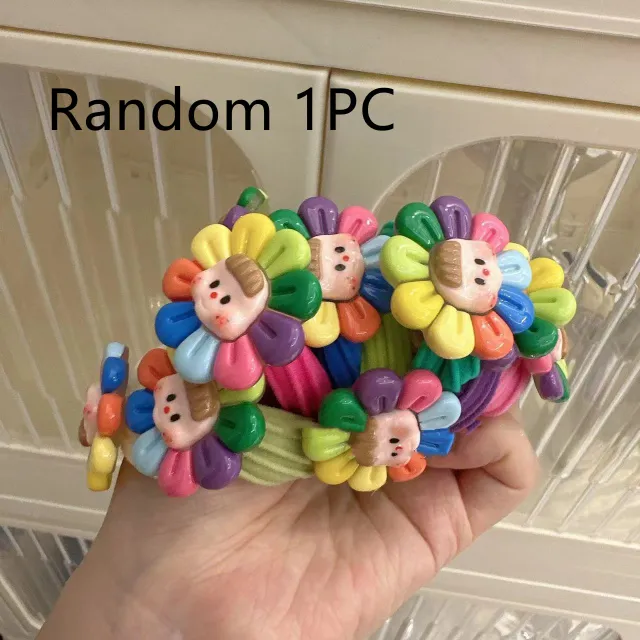 Cute Children's Hair Bands Are Durable And Do Not Hurt Hair Rubber Bands One Random Color - Shop at LoveMi