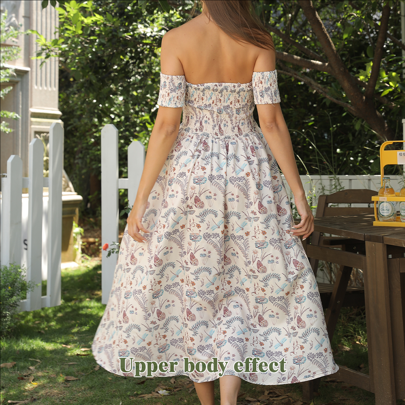 Off-Shoulder Floral Dress for Women. Size Information: size：M ,L,XL,XXL Note： 1. Asian sizes are 1 to 2 sizes smaller than European and American people. Choose the larger size if your size between two sizes. Please allow 2-3cm differences due to manual me