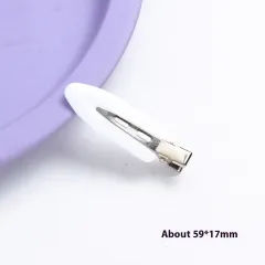 Cream Glue DIY Hair Accessory Hairpin Seamless - White - View 1