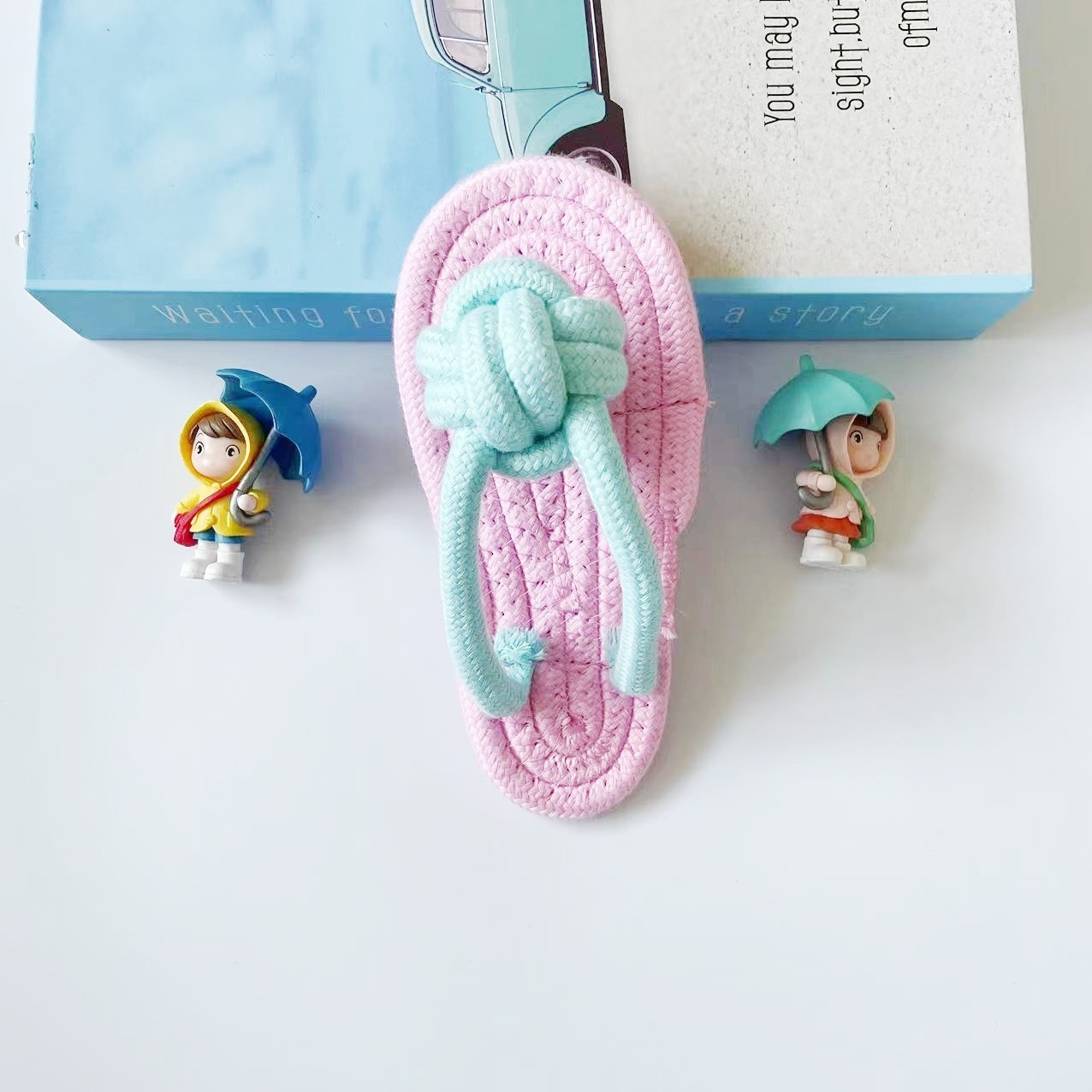 Blue Pink Slippers 17cm