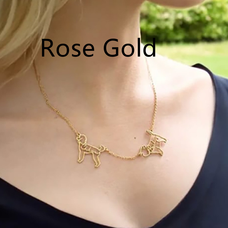 Rose Gold Necklace 2 Pets