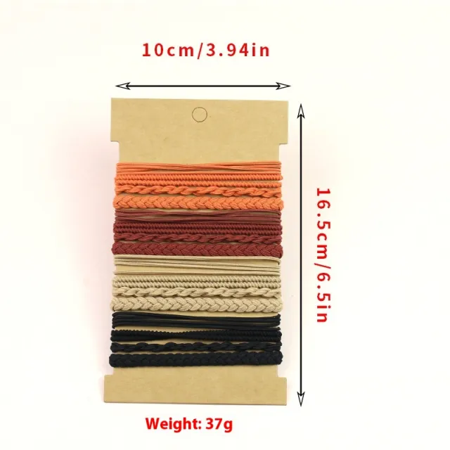 Vintage Headband Bohemian Hair Accessories Loose 4 Color Flat Braid 16 Pieces - Shop at LoveMi