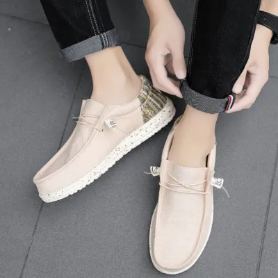 Men's Patchwork Breathable Casual Canvas Shoes