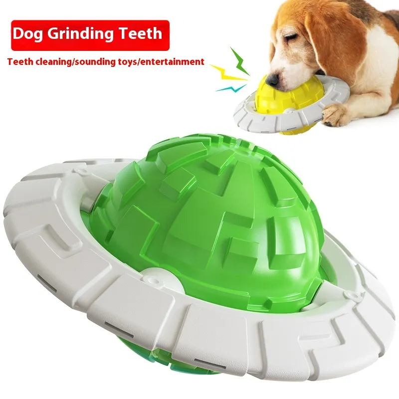 Dog Toy Sound Interaction Teether Ball Pet Supplies - Green