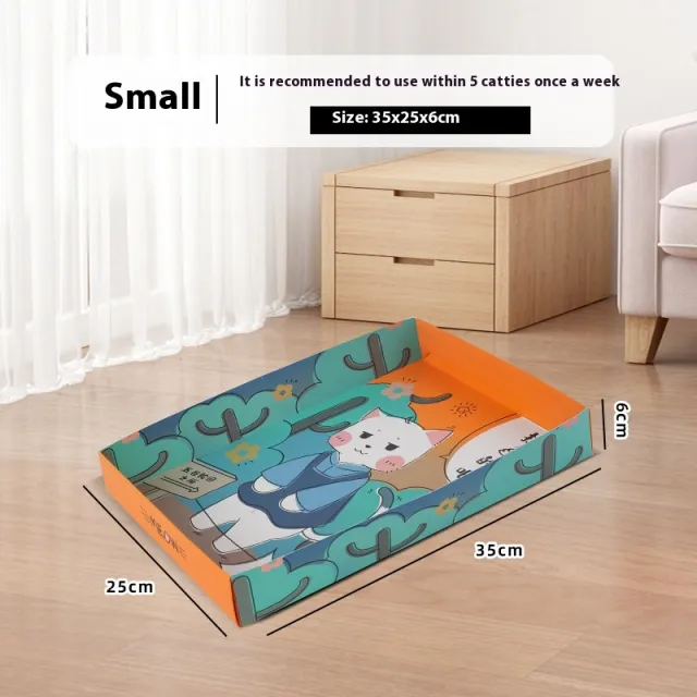 Portable Folding Semi open Thickened Disposable Litter Box Litter Box Small Size D04 - Shop at LoveMi