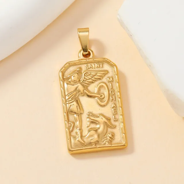 Single Pendant Fashion Personality Stainless Steel Casting Ornament Wheat Pendant Geometric Hollow Square Necklace DIY Accessories 151 Models - Shop at LoveMi