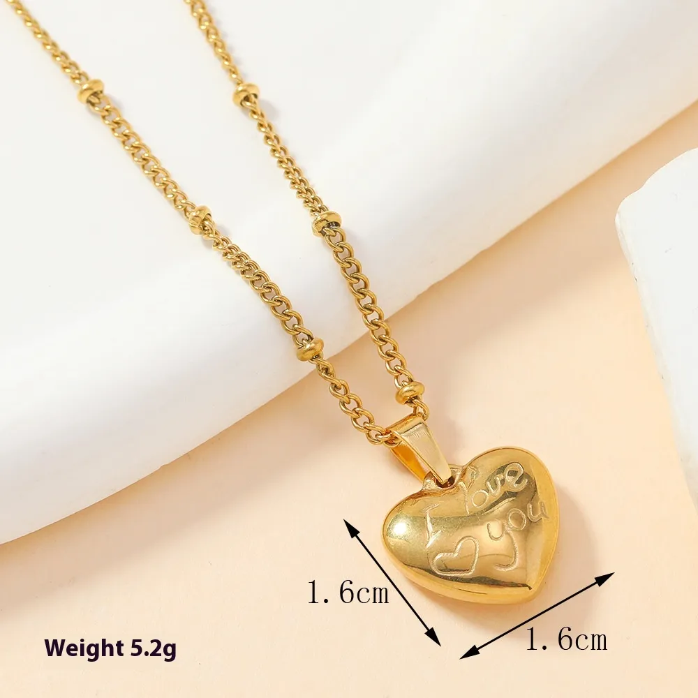 Single Pendant Stainless Steel Casting Ornament Fashion Love Women - 75 Models
