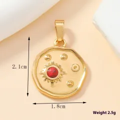 Single Pendant Cast Stainless Steel Ornament Inlaid Color - 356 Models - View 1