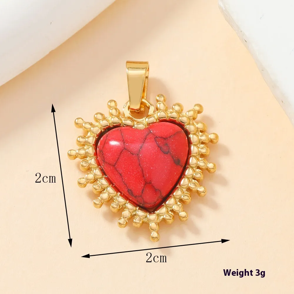 Single Pendant Cast Stainless Steel Ornament Inlaid Color - 327 Models