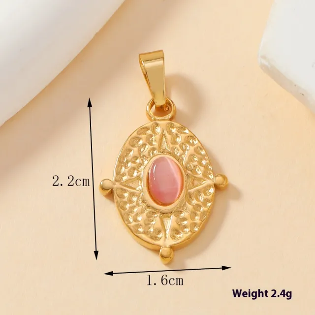 Single Pendant Stainless Steel Casting Ornament Love Oval 313 Models - Shop at LoveMi