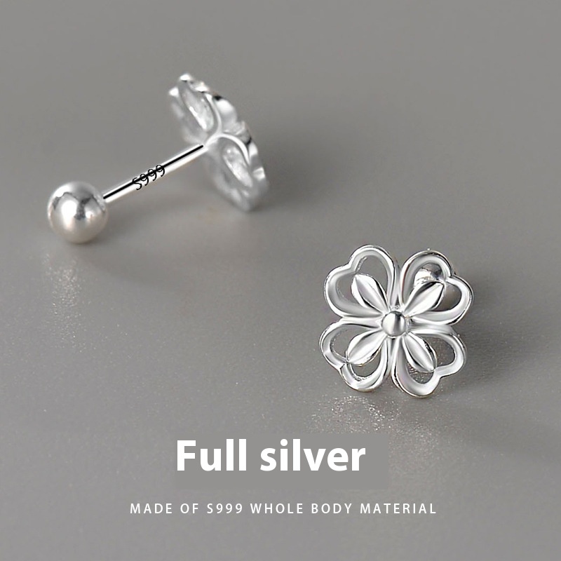 Sterling Silver Flower Stud Earrings
