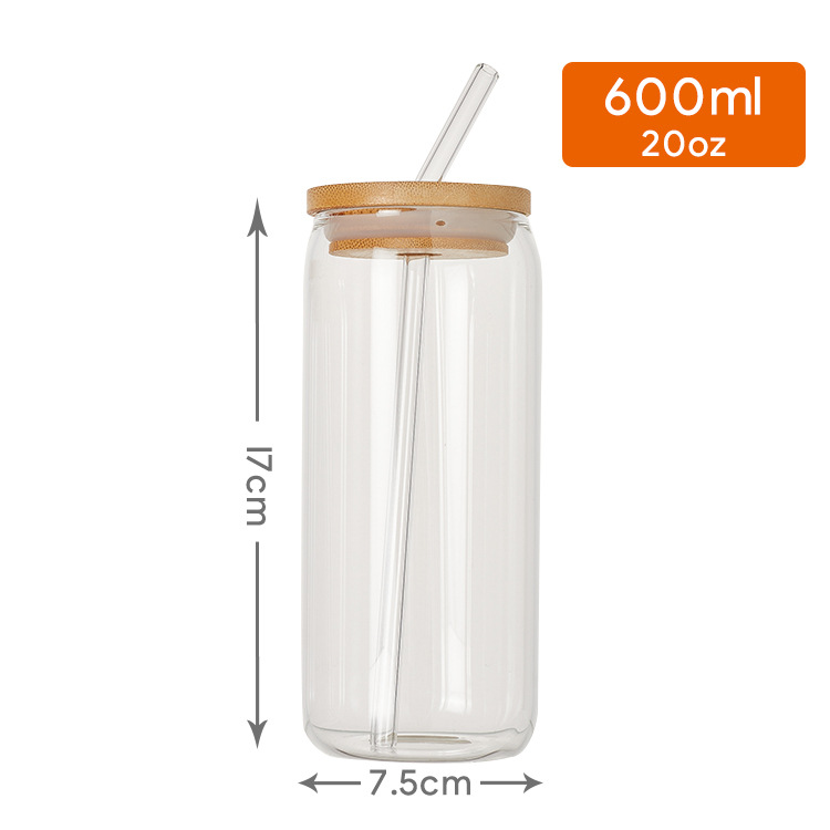 Bamboo cover glass 20oz500ml